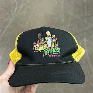 FRESH PRINCE BEL AIR TRUCKER HAT BLACK YELLOW